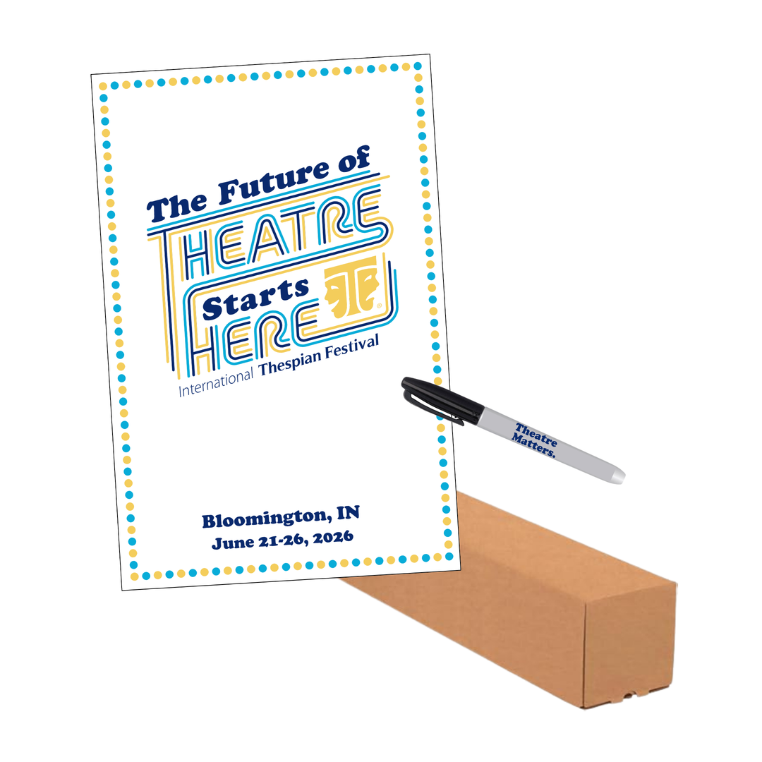 International Thespian Festival Poster & Sharpie Set